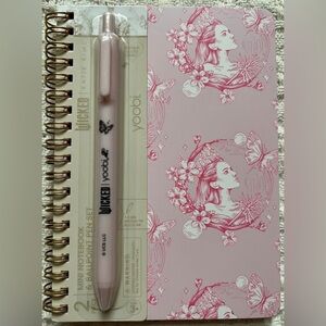 Wicked x Yoobi Mini Notebook and Pen Set Glinda Limited Edition NWT